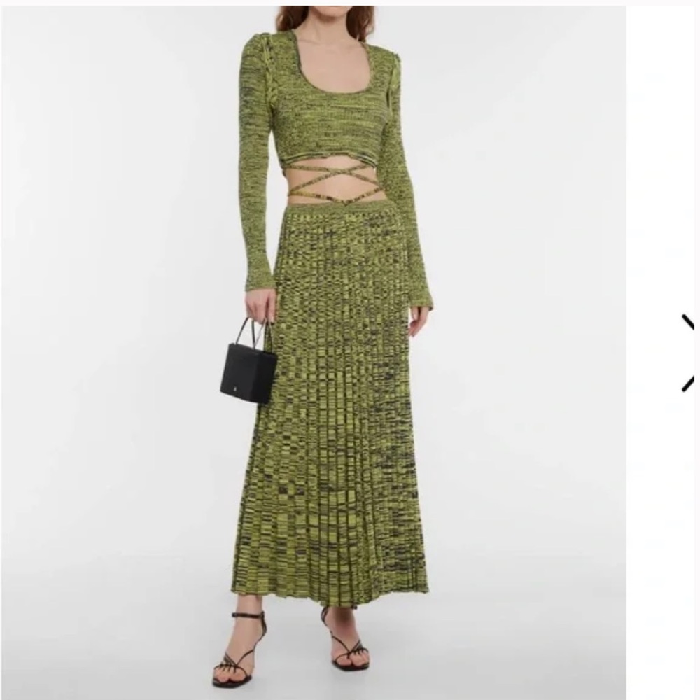 CHRISTOPHER ESBER Space-dyed convertible crop top & skirt set